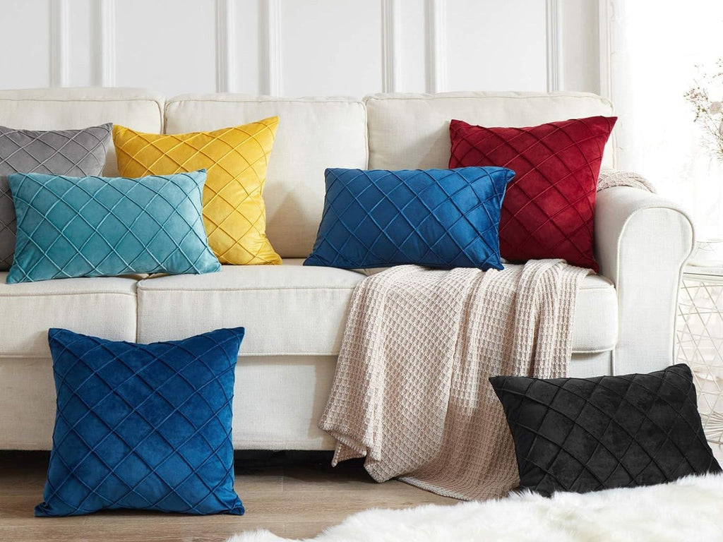 Fabric swatches arranged in gradient tones showing rich color variations in textiles
