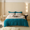 120 Brushed Four - piece Set Embroidered Cotton Quilt Cover Bedding - Textilura