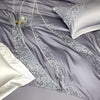 120 Long - staple Cotton Four - piece Set High - grade Simple Embroidery Light Luxury Quilt Cover Bed Sheet Bedding - Textilura