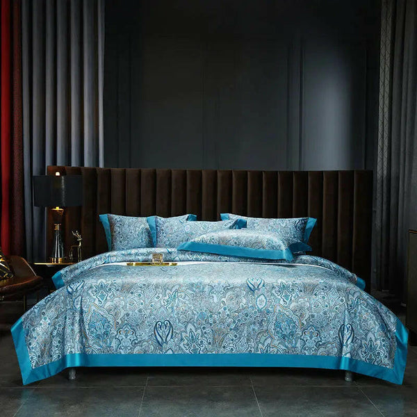 140 Cotton Satin Digital Printed Four-piece Bedding Set - Textilura