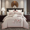 4 - piece Long - Staple Cotton Embroidered Bedding Sets - Textilura