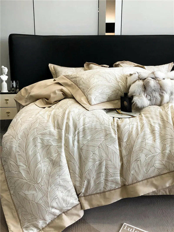 Long-staple Cotton Printed Four-piece Bedding Set Cotton Bedding - Textilura