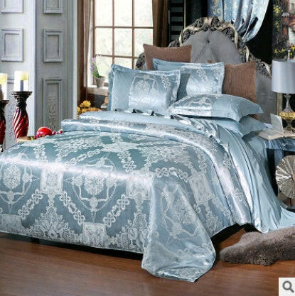 Luxury European Bedding Satin Jacquard Modal Cotton Tencel Set - Textilura