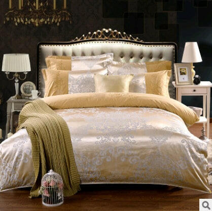 Luxury European Bedding Satin Jacquard Modal Cotton Tencel Set - Textilura