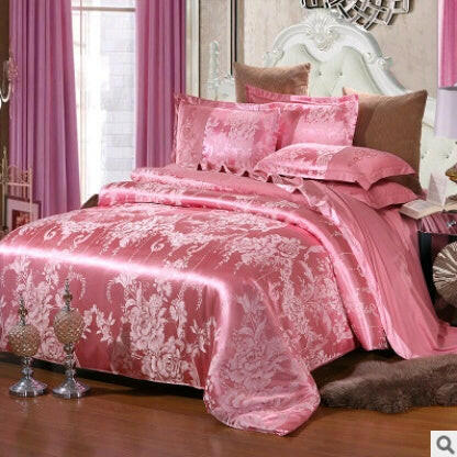 Luxury European Bedding Satin Jacquard Modal Cotton Tencel Set - Textilura
