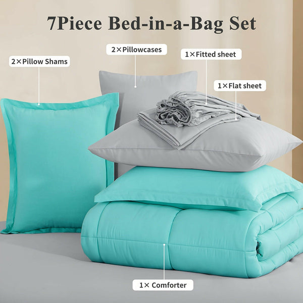 Transform your sleep with 7pcs Ultra-Soft Bed In A Bag - Textilura