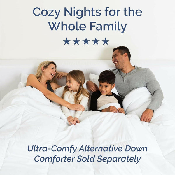 Cal King Size 4 Piece Sheet Set - Comfy Breathable & Cooling Bed Sheets Set - Hotel Luxury Bedding for Women, Men, Kids & Teens - Deep Pockets, Easy - Fit, Soft & Wrinkle Free - Oeko - Tex - Blue Stripes - Textilura