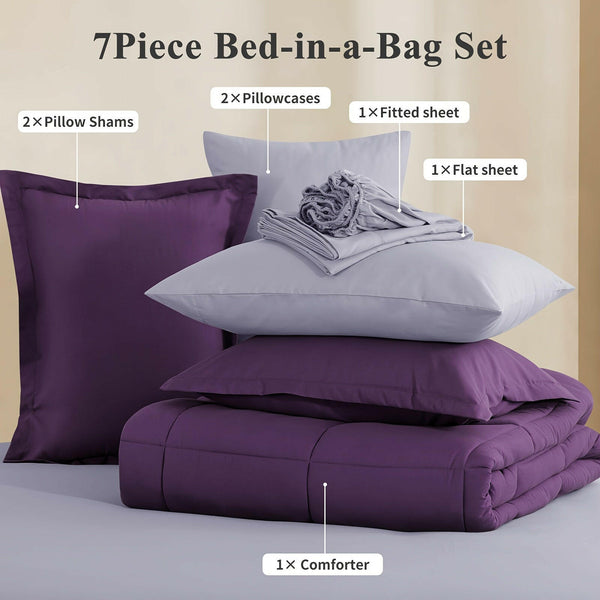 Transform your sleep with 7pcs Ultra-Soft Bed In A Bag - Textilura