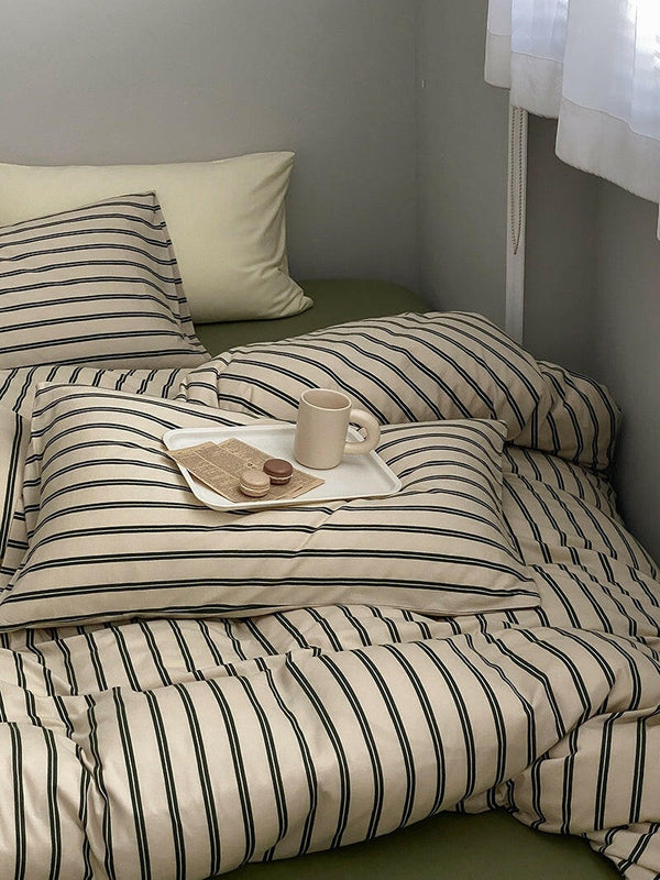 Double Bed Fitted Sheet Bedding Set - Textilura