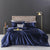European - style Washed Silk Four - piece Set Can Not Afford The Ball Silky Nude Sleep Solid Color Summer Bedding - Textilura