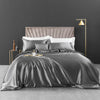 European - style Washed Silk Four - piece Set Can Not Afford The Ball Silky Nude Sleep Solid Color Summer Bedding - Textilura