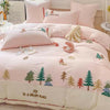 Forest 60 Long - staple Cotton Brushed Four - piece Set All Cotton Pure Towel Embroidery Thickening Bedding - Textilura