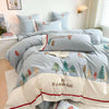 Forest 60 Long - staple Cotton Brushed Four - piece Set All Cotton Pure Towel Embroidery Thickening Bedding - Textilura