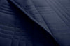 Kingston 3 - Piece Navy Queen Size Quilt Set - Lightweight All Season Bed Coverlet Oversized Queen Bedspread 100" X 106" - Textilura