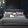 Light Luxury Solid 140 Thread Count Embroidery Solid Four Piece Bedding Set - Textilura