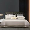 Light Luxury Solid 140 Thread Count Embroidery Solid Four Piece Bedding Set - Textilura