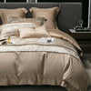 Long - staple Cotton Four - piece Set Jacquard Quilt Cover Bed Sheet Bedding - Textilura