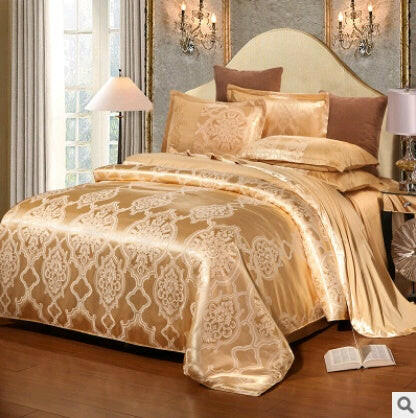 Luxury European Bedding Satin Jacquard Modal Cotton Tencel Set - Textilura