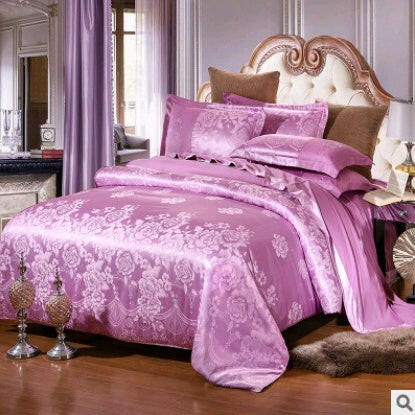Luxury European Bedding Satin Jacquard Modal Cotton Tencel Set - Textilura