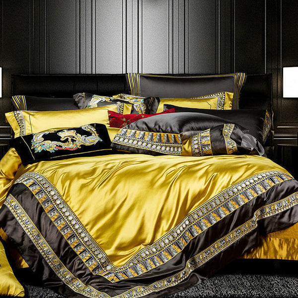 Luxury Villa Four - piece Set Of European - style Bedding - Textilura