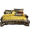 Luxury European villa bedding set featuring soft cotton textures and elegant embroidered bed covers