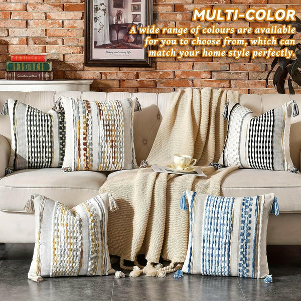 One Piece of Stylish Bohemian Throw Pillow Covers - Textilura