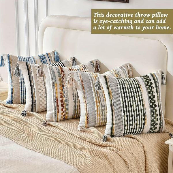 One Piece of Stylish Bohemian Throw Pillow Covers - Textilura