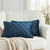 Dark blue velvet throw pillow covers for sofa or bed, elegant and soft cushion decor for any space