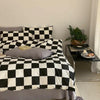 Retro-inspired pure cotton bedding set for spring and autumn with soft texture and cozy tones