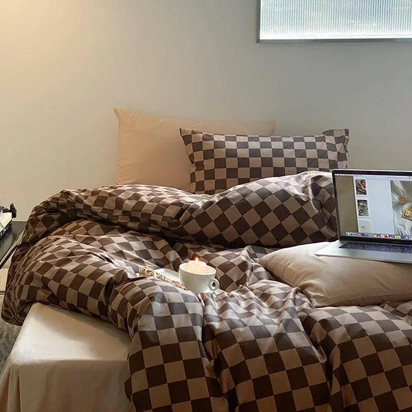 Small Group Retro Spring And Autumn Pure Cotton Bedding Set - Textilura