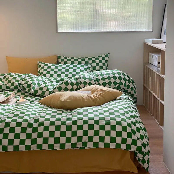 Small Group Retro Spring And Autumn Pure Cotton Bedding Set - Textilura