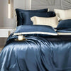Solid Color Silk Four - piece Set Bed Sheet And Pillowcase Bedding - Textilura