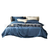 Solid Color Silk Four - piece Set Bed Sheet And Pillowcase Bedding - Textilura