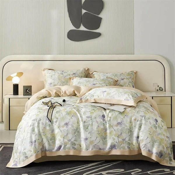 Spring And Summer New Home Textile Tencel Four - piece Set Bedding - Textilura