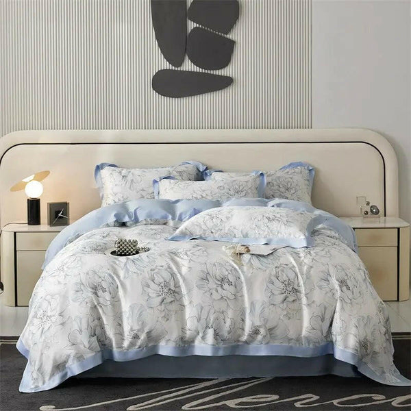 Spring And Summer New Home Textile Tencel Four - piece Set Bedding - Textilura