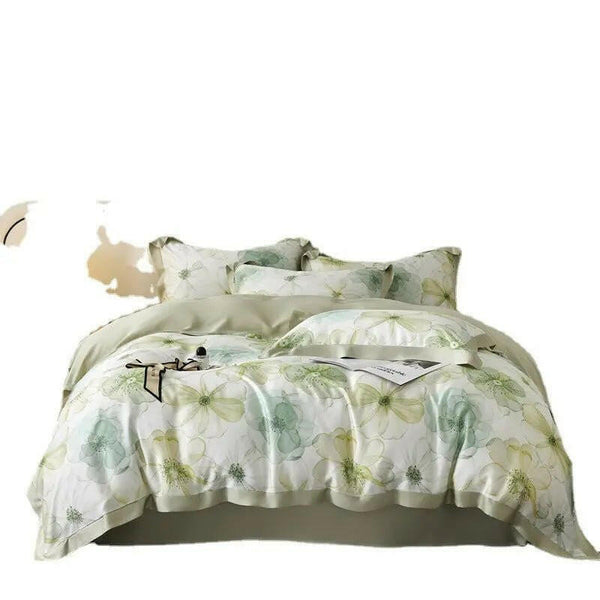 Spring And Summer New Home Textile Tencel Four - piece Set Bedding - Textilura