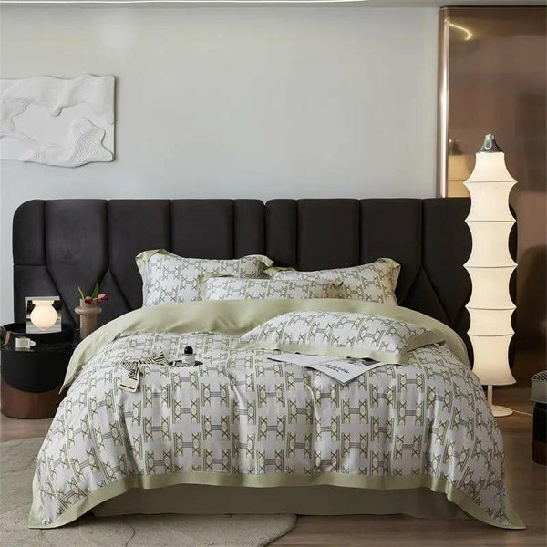 Spring And Summer New Home Textile Tencel Four - piece Set Bedding - Textilura