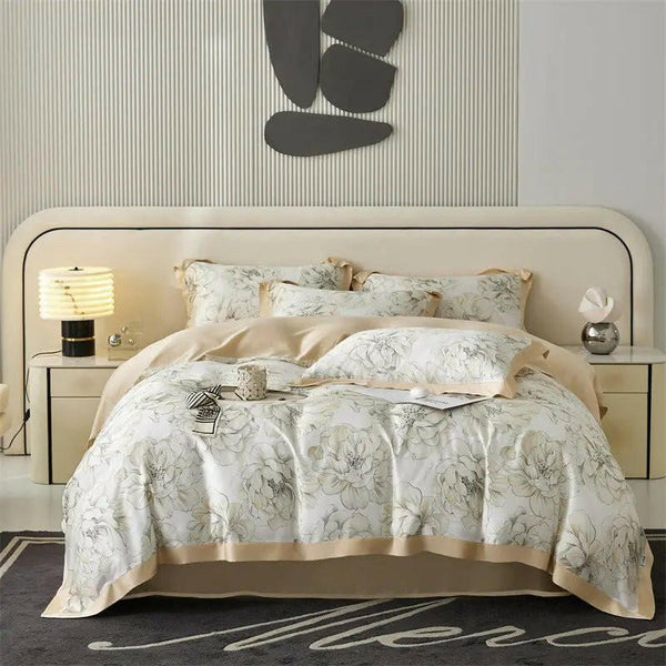 Spring And Summer New Home Textile Tencel Four - piece Set Bedding - Textilura