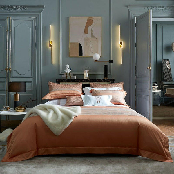 Town Style High - end Affordable Luxury Style Cotton Four - piece Bedding Set - Textilura