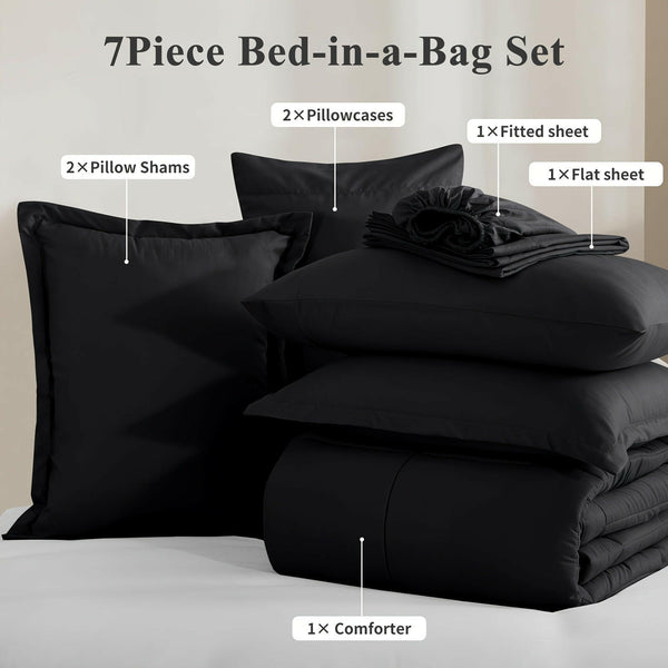 Transform your sleep with 7pcs Ultra - Soft Bed In A Bag - Textilura