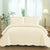 Velvet Embroidered Quilt Set - Rice White - Textilura