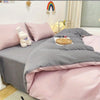 Solid Color Washed Four-Piece Lightweight Fluffy Bed Set