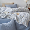 Cotton Washed Double-layer Yarn Four-piece Bedding Set