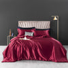 European-style Washed Silk Four-piece Set Can Not Afford The Ball Silky Nude Sleep Solid Color Summer Bedding