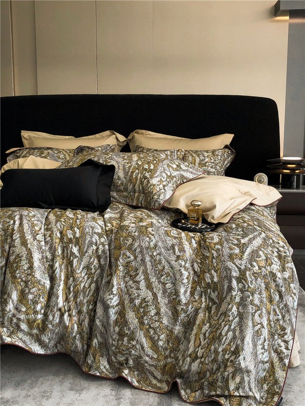 Long-staple Cotton Printed Four-piece Bedding Set Cotton Bedding