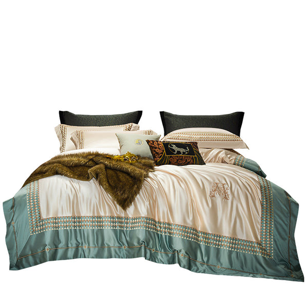 New Chinese Precision Embroidery Bedding Four-piece Set