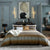 Town Style High-end Affordable Luxury Style Cotton Four-piece Bedding Set