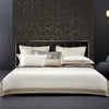 Light Luxury Solid 140 Thread Count Embroidery Solid Four Piece Bedding Set