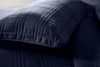 Kingston 3 - Piece Navy Queen Size Quilt Set - Lightweight All Season Bed Coverlet Oversized Queen Bedspread 100" X 106" - Textilura