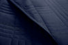 Kingston 3 - Piece Navy Queen Size Quilt Set - Lightweight All Season Bed Coverlet Oversized Queen Bedspread 100" X 106" - Textilura